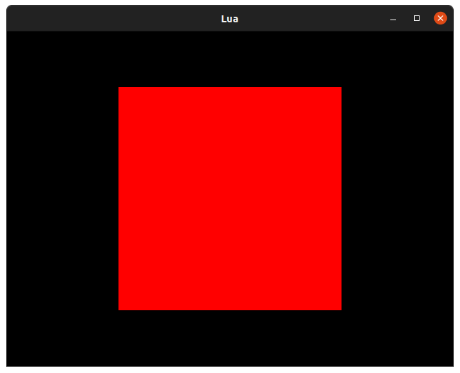 Drawing a red square in 32Blit Lua